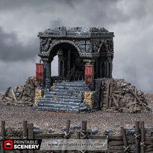 Load image into Gallery viewer, Shrine of Damnation - Trench Tombs - Darkness &amp; Desolation - Printable Scenery - SystemHEX Terrain D&amp;D DnD