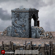 Load image into Gallery viewer, Shrine of Damnation - Trench Tombs - Darkness &amp; Desolation - Printable Scenery - SystemHEX Terrain D&amp;D DnD
