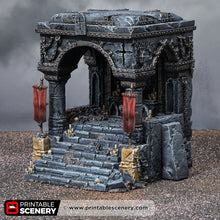 Load image into Gallery viewer, Shrine of Damnation - Trench Tombs - Darkness &amp; Desolation - Printable Scenery - SystemHEX Terrain D&amp;D DnD