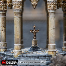 Load image into Gallery viewer, Angelic Shrine of Darkness - Darkness &amp; Desolation - Printable Scenery - SystemHEX Terrain D&amp;D DnD
