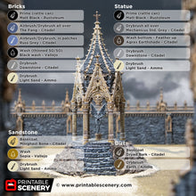 Load image into Gallery viewer, Angelic Shrine of Darkness - Darkness &amp; Desolation - Printable Scenery - SystemHEX Terrain D&amp;D DnD