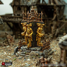 Load image into Gallery viewer, Shrine of Ruin - Cities of Ramshackle and Ruin - Printable Scenery Terrain Wargaming D&amp;D DnD 32mm 40mm 54mm