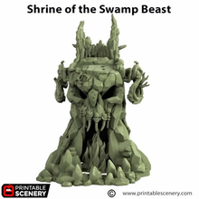 Load image into Gallery viewer, Shrine of the Swamp Beast - The Gloaming Swamps - Printable Scenery Terrain Wargaming D&amp;D DnD 10mm 15mm 20mm 28mm 32mm 40mm 54mm
