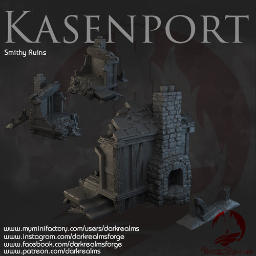 Smithy Ruins - Kasenport  - Dark Realms Terrain Wargaming D&D DnD