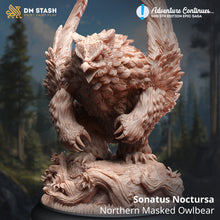 Load image into Gallery viewer, Sonatus Noctursa Northern Masked Owlbear - Adventure Continues - DM Stash - Wargaming D&amp;D DnD, 28mm, 32mm, 40mm, 54mm, 75mm, 100mm, 125mm