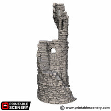 Load image into Gallery viewer, Spire of Desolation - Darkness &amp; Desolation - Printable Scenery - SystemHEX Terrain D&amp;D DnD