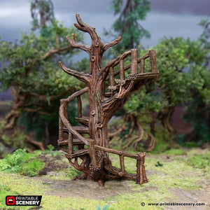 Stair Walkways  - Hagglethorn Hollow - Printable Scenery Terrain Wargaming D&D DnD