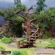 Load image into Gallery viewer, Stair Walkways  - Hagglethorn Hollow - Printable Scenery Terrain Wargaming D&amp;D DnD