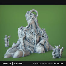 Load image into Gallery viewer, Statue of the Fallen Goddess - 3DHexes Wargaming Terrain D&amp;D DnD