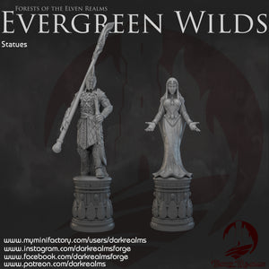 Statues - Evergreen Wilds - Dark Realms Terrain Wargaming D&D DnD