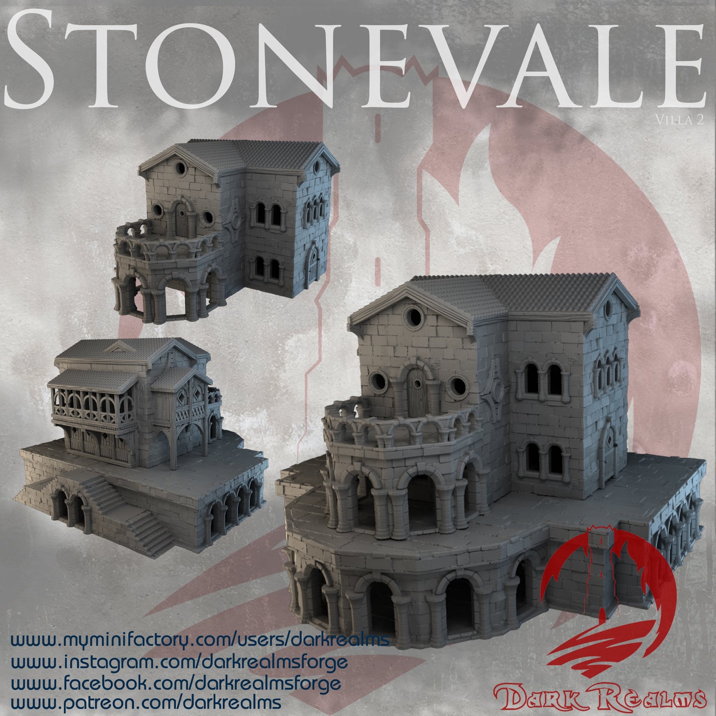 Villa 3 - Stonevale - Dark Realms Terrain Wargaming D&D DnD