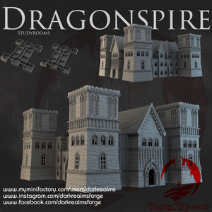 Study Rooms - Dragonspire - Dark Realms Terrain Wargaming D&D DnD