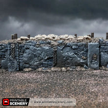 Load image into Gallery viewer, Sunken Trench Shrine - Darkness &amp; Desolation - Trench Tombs - Printable Scenery - Wargaming Terrain