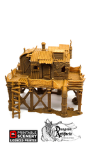 Load image into Gallery viewer, Survivalist Shack - 28mm 20mm 32mm Brave New Worlds Wasteworld Gaslands Terrain Scatter D&amp;D DnD