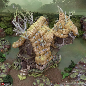 Swamp Wizards Hut - The Gloaming Swamps - Printable Scenery Terrain Wargaming D&D DnD 10mm 15mm 20mm 28mm 32mm 40mm 54mm