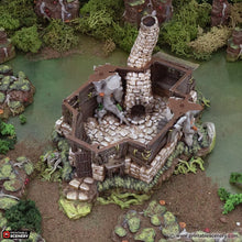 Load image into Gallery viewer, Swamp Wizards Hut - The Gloaming Swamps - Printable Scenery Terrain Wargaming D&amp;D DnD 10mm 15mm 20mm 28mm 32mm 40mm 54mm