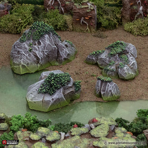 Swamp Scatter - The Gloaming Swamps - Printable Scenery Terrain Wargaming D&D DnD 15mm 20mm 28mm 32mm 40mm 54mm