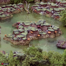 Load image into Gallery viewer, Swamp Grotto Floor - The Gloaming Swamps - Printable Scenery Terrain Wargaming 10mm 15mm 20mm 25mm 28mm 32mm 40mm 54mm D&amp;D DnD