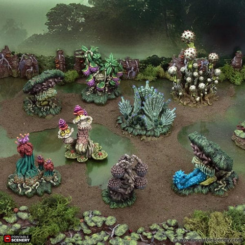 Swamp Plants - The Gloaming Swamps - Printable Scenery Terrain Wargaming D&D DnD 10mm 15mm 20mm 25mm 28mm 32mm 40mm 54mm