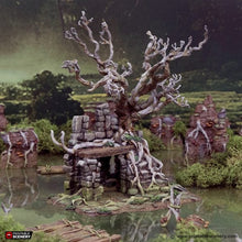 Load image into Gallery viewer, Wildwood Ruins C - The Gloaming Swamps - Printable Scenery Terrain Wargaming 15mm 20mm 25mm 28mm 32mm 40mm 54mm D&amp;D DnD