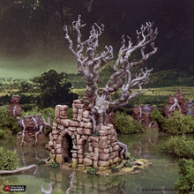 Load image into Gallery viewer, Wildwood Ruins C - The Gloaming Swamps - Printable Scenery Terrain Wargaming 15mm 20mm 25mm 28mm 32mm 40mm 54mm D&amp;D DnD