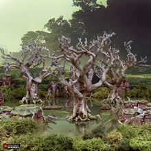 Load image into Gallery viewer, Wildwood Trees - The Gloaming Swamps - Printable Scenery Terrain Wargaming 15mm 20mm 25mm 28mm 32mm D&amp;D DnD