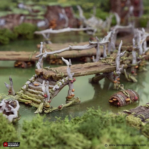 Swamp Walkways - The Gloaming Swamps - Printable Scenery Terrain Wargaming 15mm 20mm 25mm 28mm 32mm 40mm 54mm D&D DnD