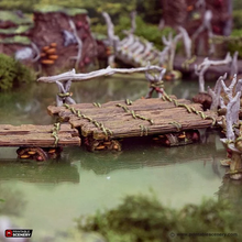 Load image into Gallery viewer, Swamp Walkways - The Gloaming Swamps - Printable Scenery Terrain Wargaming 15mm 20mm 25mm 28mm 32mm 40mm 54mm D&amp;D DnD