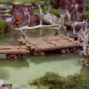 Swamp Walkways - The Gloaming Swamps - Printable Scenery Terrain Wargaming 15mm 20mm 25mm 28mm 32mm 40mm 54mm D&D DnD
