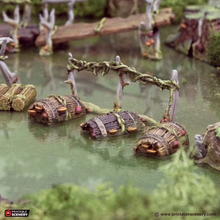 Load image into Gallery viewer, Swamp Walkways - The Gloaming Swamps - Printable Scenery Terrain Wargaming 15mm 20mm 25mm 28mm 32mm 40mm 54mm D&amp;D DnD