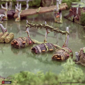 Swamp Walkways - The Gloaming Swamps - Printable Scenery Terrain Wargaming 15mm 20mm 25mm 28mm 32mm 40mm 54mm D&D DnD