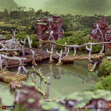 Load image into Gallery viewer, Swamp Walkways - The Gloaming Swamps - Printable Scenery Terrain Wargaming 15mm 20mm 25mm 28mm 32mm 40mm 54mm D&amp;D DnD