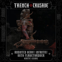 Load image into Gallery viewer, Heretic Legions Anointed Heavy Infantry with Heavy Flamethrower - Trench Crusade