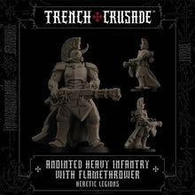 Load image into Gallery viewer, Heretic Legions Anointed Heavy Infantry with Heavy Flamethrower - Trench Crusade