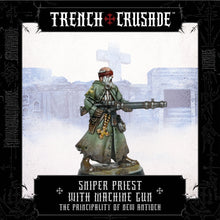 Load image into Gallery viewer, The Principality of New Antioch Sniper Priest with Machine Gun - Trench Crusade
