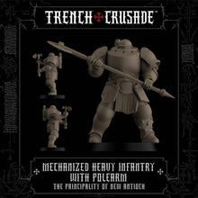 Load image into Gallery viewer, The Principality of New Antioch Mechanized Heavy Infantry with Polearm - Trench Crusade