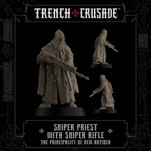 Load image into Gallery viewer, The Principality of New Antioch Sniper Priest with Sniper Rifle - Trench Crusade