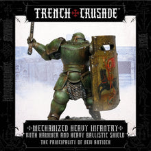 Load image into Gallery viewer, The Principality of New Antioch Mechanized Heavy Infantry with Hammer and Heavy Ballistic Shield - Trench Crusade