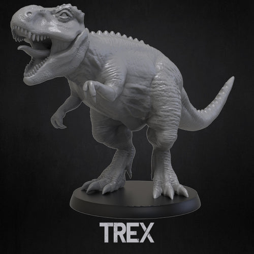 Tyrannosaurus Rex - Dinosaurs Set 2 - 3D IP Studios - Terrain Wargaming D&D DnD 28mm 32mm 40mm 54mm 75mm 100mm