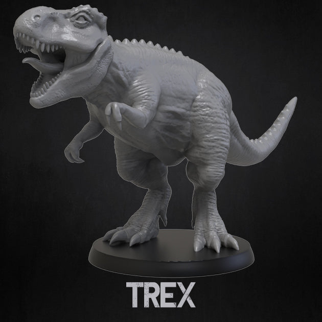 Tyrannosaurus Rex - Dinosaurs Set 2 - 3D IP Studios - Terrain Wargaming D&D DnD 28mm 32mm 40mm 54mm 75mm 100mm