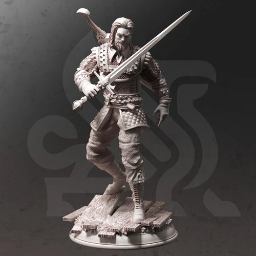 Tarick Wolfheart - Adventure Continues - DM Stash - Wargaming D&D DnD, 28mm, 32mm, 40mm, 54mm, 75mm, 100mm, 125mm