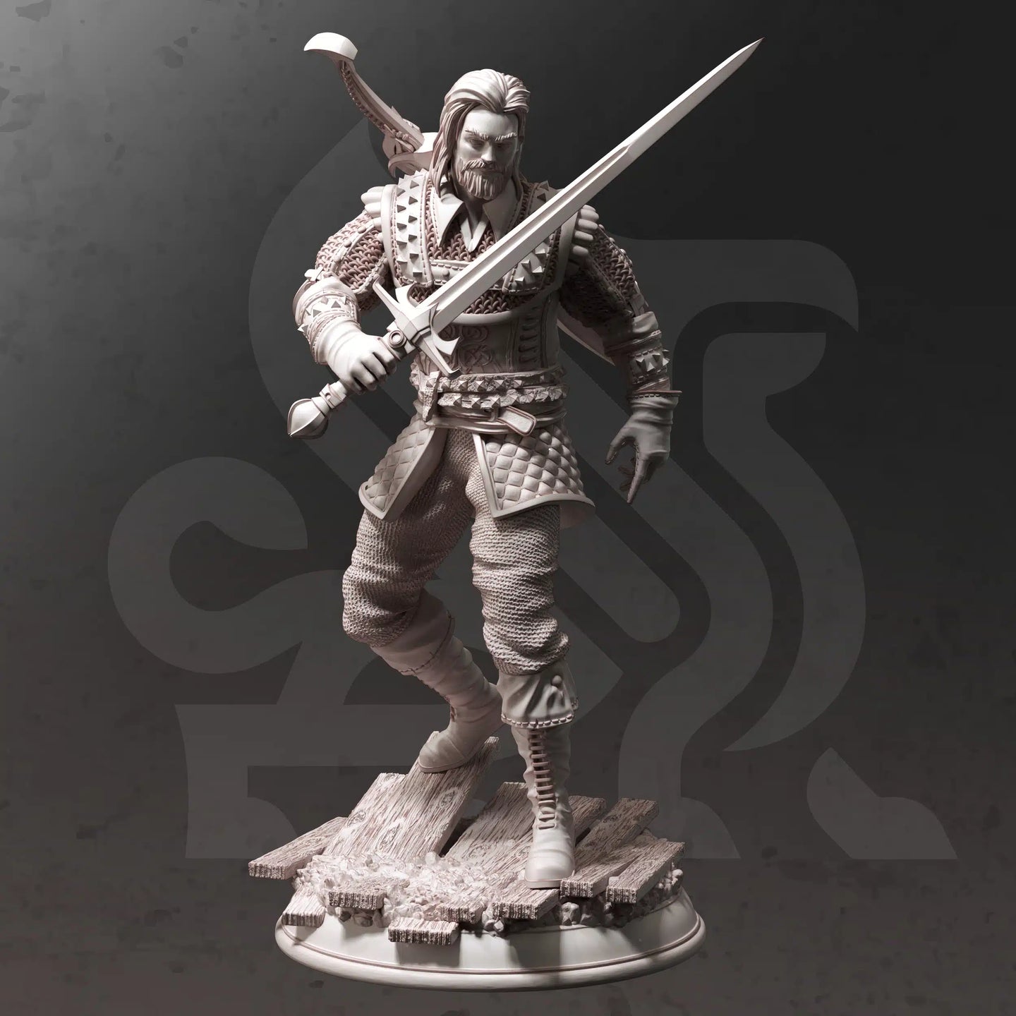 Tarick Wolfheart - Adventure Continues - DM Stash - Wargaming D&D DnD, 28mm, 32mm, 40mm, 54mm, 75mm, 100mm, 125mm