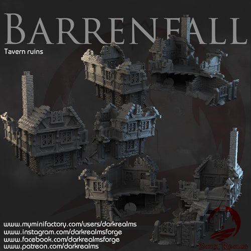 Tavern Ruins - Barrenfall - Dark Realms Terrain Wargaming D&D DnD