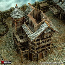 Load image into Gallery viewer, City Tenement - Cities of Ramshackle and Ruin - Printable Scenery - Terrain, Wargaming, D&amp;D, DnD