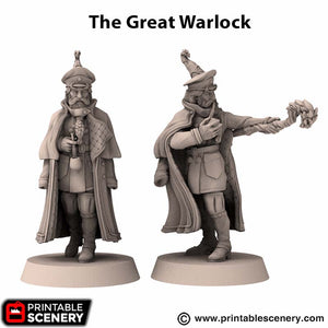 The Great Warlock - Rise of the Halflings - Printable Scenery - Terrain, Wargaming, D&D, DnD 28mm 32mm 40mm 54mm