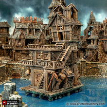 Load image into Gallery viewer, The Gunners Rickety Roost - Cities of Ramshackle and Ruin - Printable Scenery - Terrain, Wargaming, D&amp;D, DnD