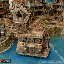 Load image into Gallery viewer, The Gunners Rickety Roost - Cities of Ramshackle and Ruin - Printable Scenery - Terrain, Wargaming, D&amp;D, DnD