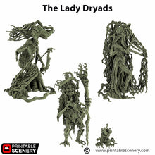 Load image into Gallery viewer, The Lady Dryads - The Gloaming Swamps - Printable Scenery Wargaming D&amp;D DnD 28mm 32mm 40mm 54mm