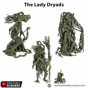 The Lady Dryads - The Gloaming Swamps - Printable Scenery Wargaming D&D DnD 28mm 32mm 40mm 54mm