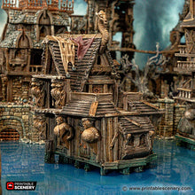 Load image into Gallery viewer, The Stewards Hideaway - Cities of Ramshackle and Ruin - Printable Scenery - Terrain, Wargaming, D&amp;D, DnD